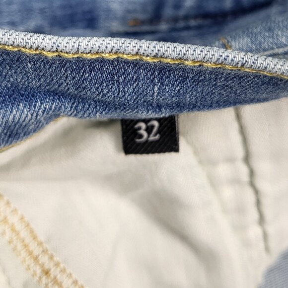 7 for all Mankind Josefina style light blue jeans EUC size 32 great stretch - Picture 5 of 10